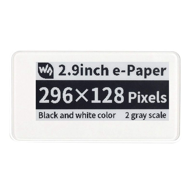 Display Epaper 2.9 - Módulo de Tela E-Ink Sem Fio