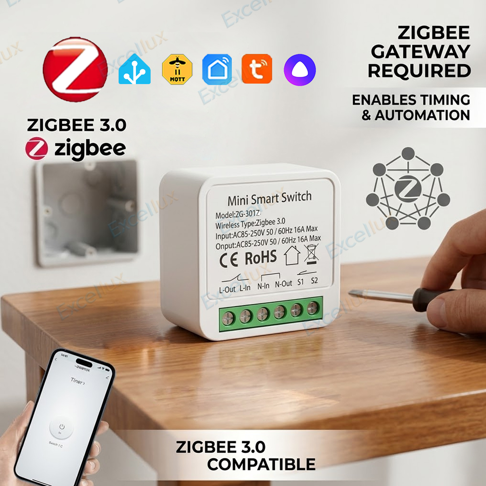 Diy Home Automation Controller - Interruptor Inteligente Mini DIY Zigbee 3.0