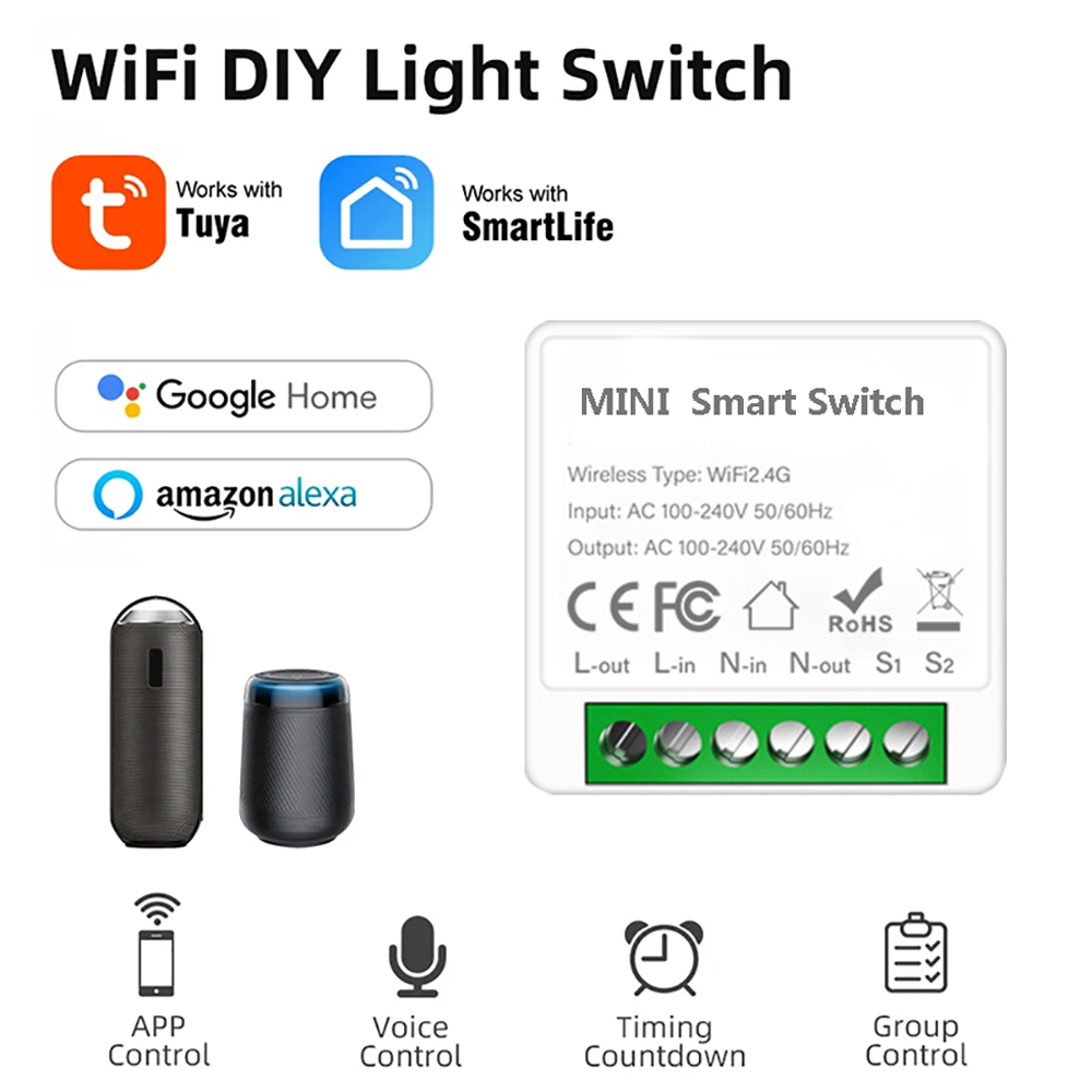 Diy Home Automation Controller - Controle de 2 vias tuya mini