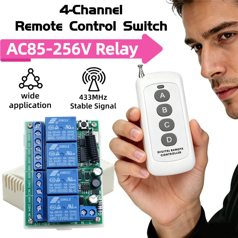 433Mhz Receiver Module - Controlador de Interruptor Remoto RF 433