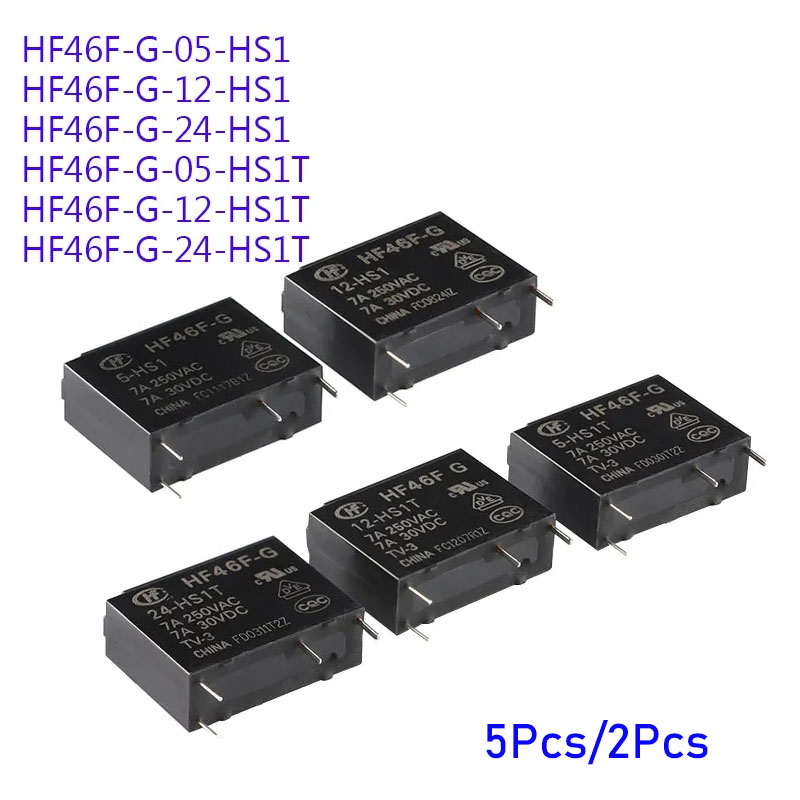 Shelly Relay Module - 5 peças/1 peça relé hf46f HF46F-G