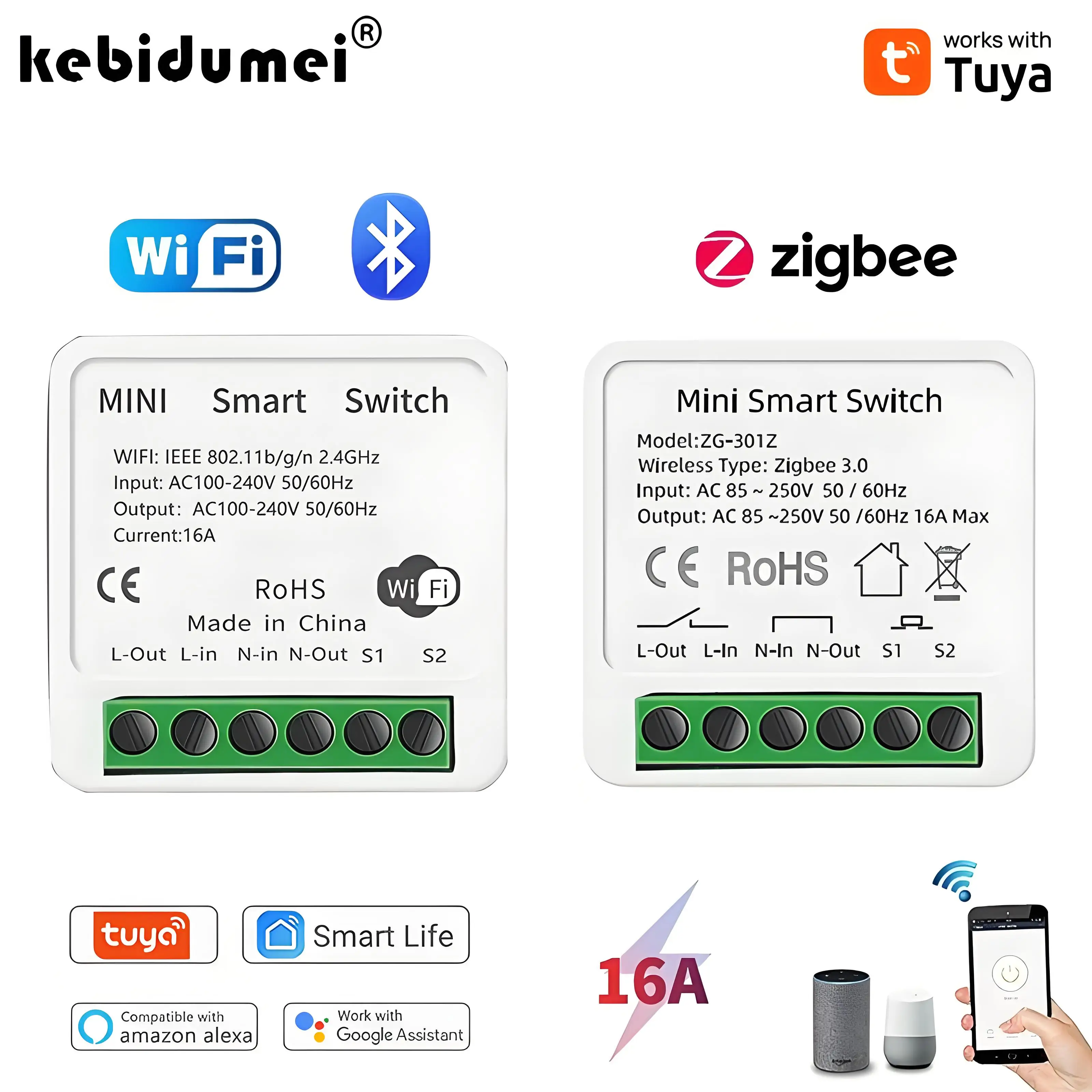 Diy Home Automation Controller - 16a tuya zigbee 3.0 mini interruptor