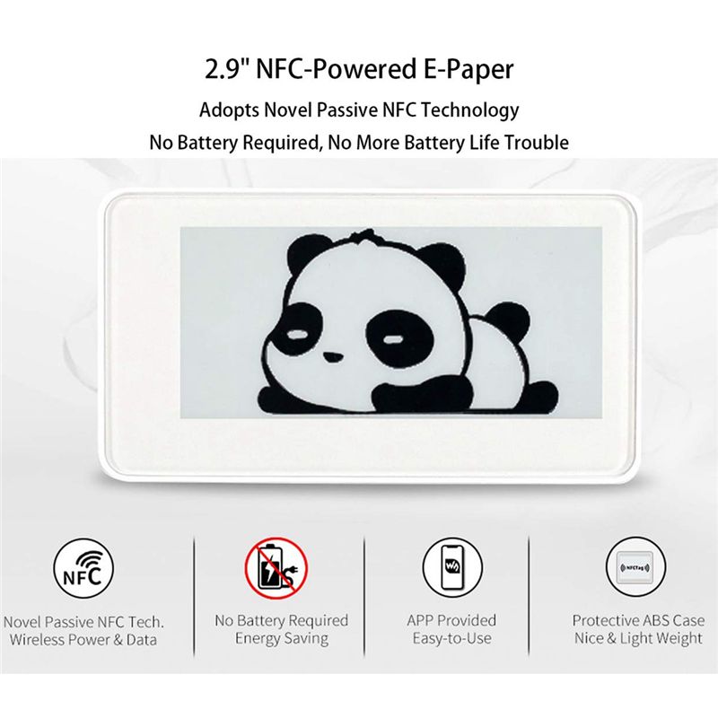 Novo 2.9 Polegada sem fio nfc- - Display Epaper 2.9 avaliação e preço