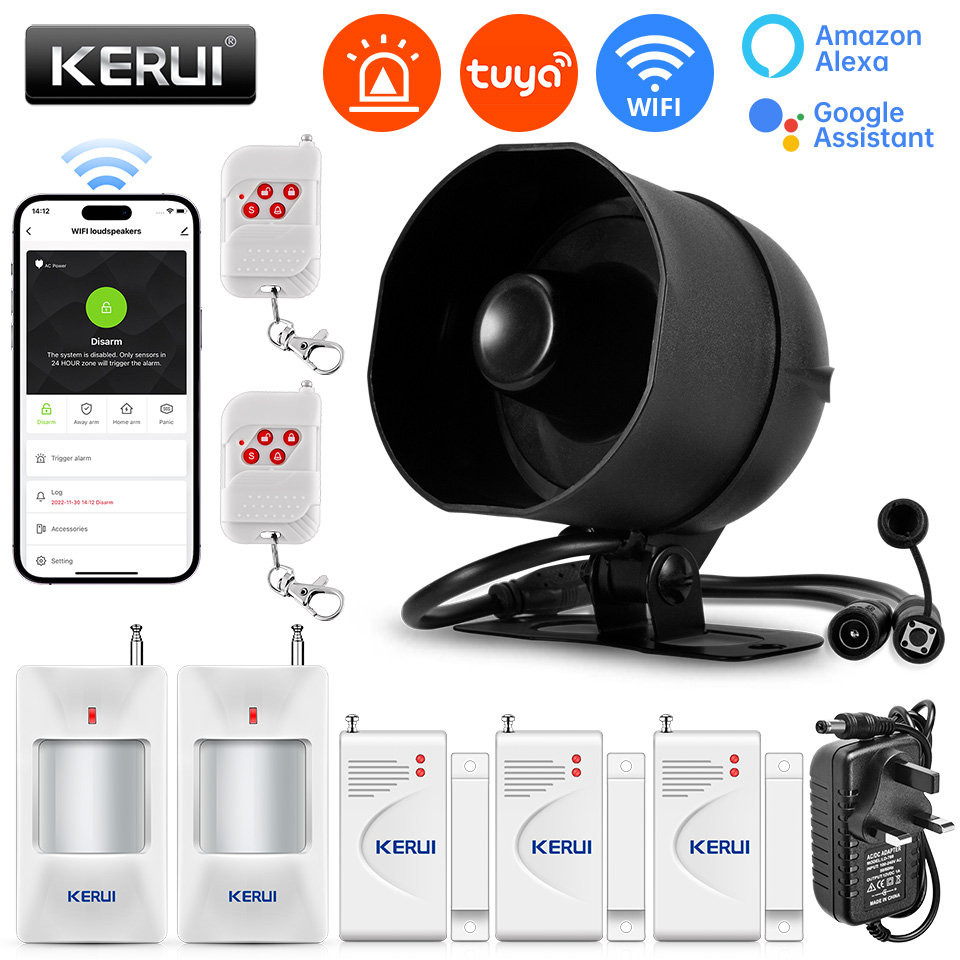 Kerui 120db sirene sistema de  - Smart Home Automation Diy avaliação e preço