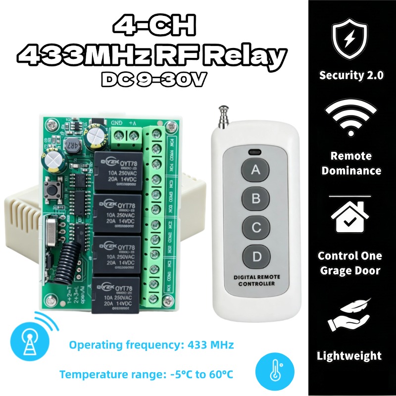 Módulo Receptor de Relé Univer - 433Mhz Receiver Module avaliação e preço
