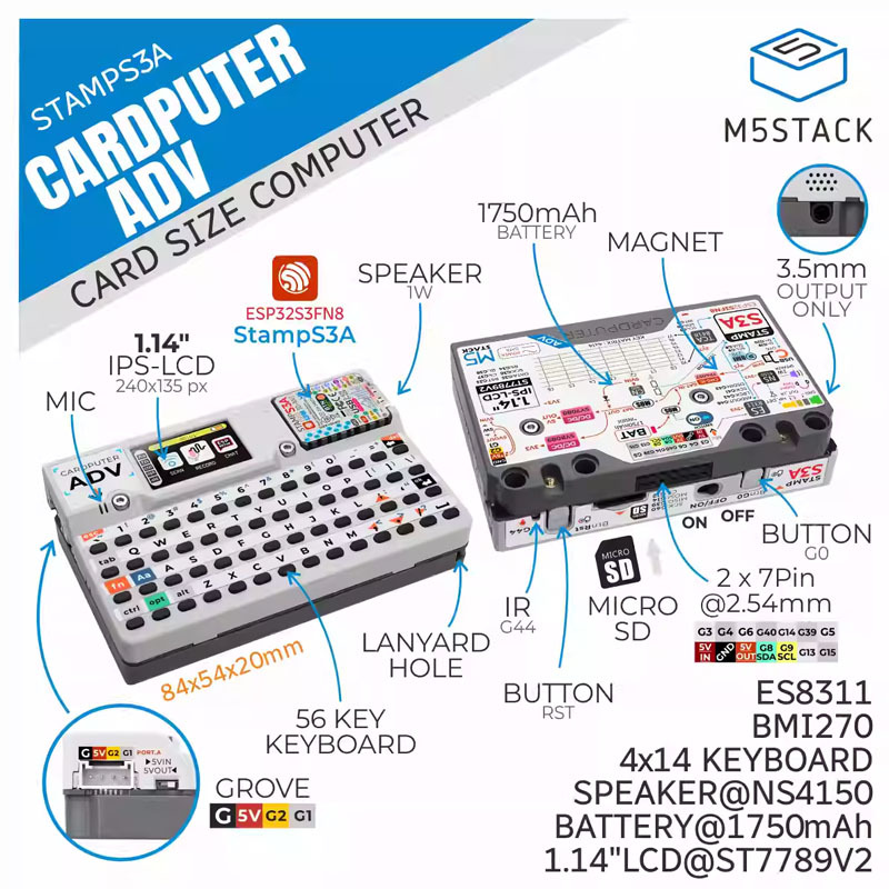 M5Stack Cardputer Adv Computad - Iot Diy Home Automation avaliação e preço